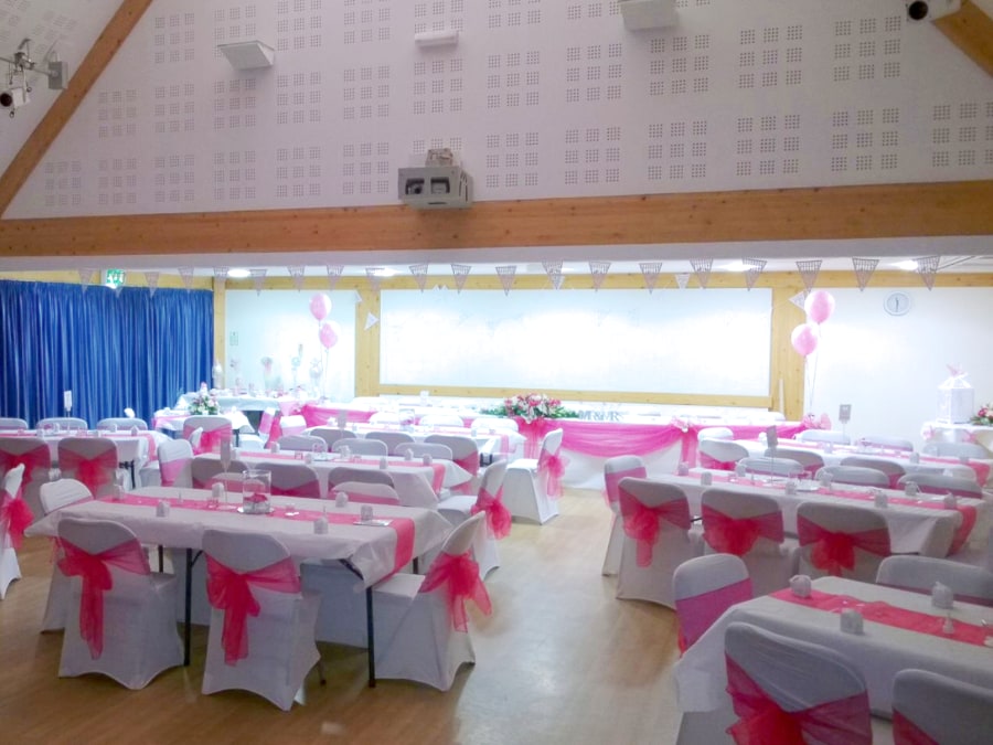 Pink Themed Wedding Petham Village Hall